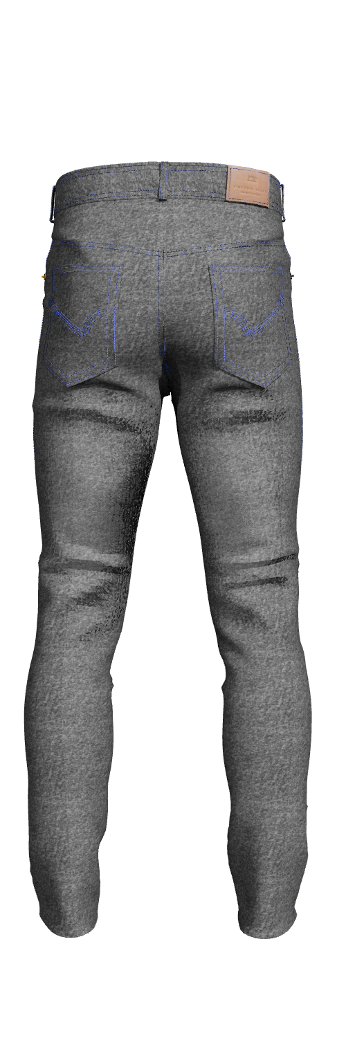 Custom Jeans - Dark Gray Denim Jeans