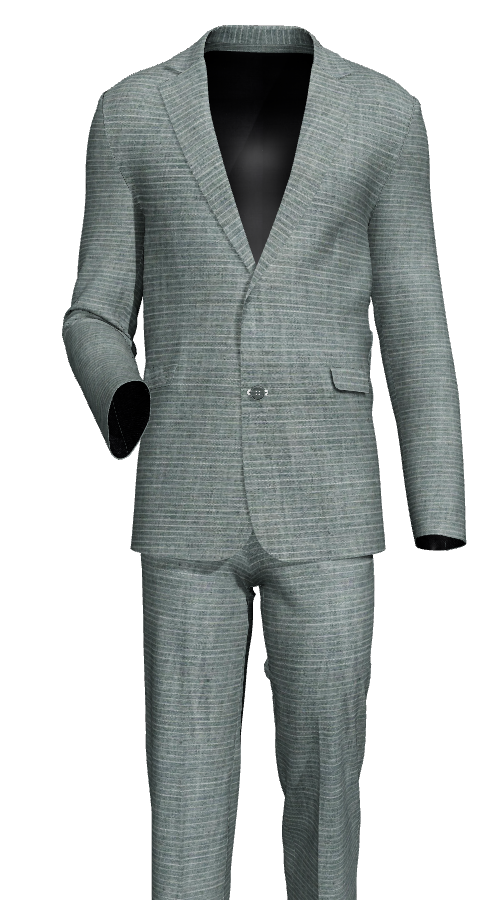 Custom Suit - Green LIne Fabric