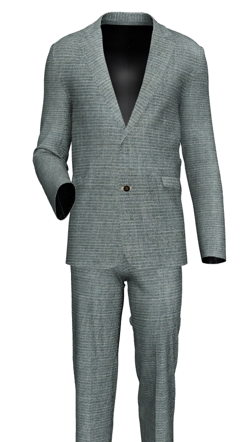 Custom Suit - Green LIne Fabric